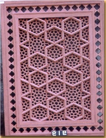Stone Lattice Fence Design