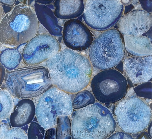 Blue Agate-Semiprecious Stones
