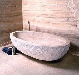 Trvaetine Tiles, Travertine Carved Bath Tub
