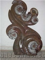 Fossil Brown Limestones Sculptures