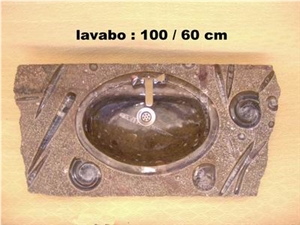 Fossile Stone Wash Basin