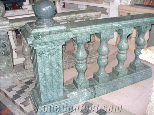 Green Marble Balustrade and Railings