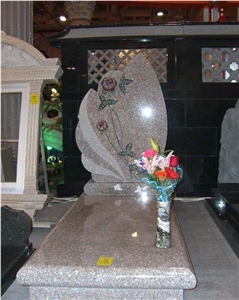 Pink Granite Tombstone and Monuments