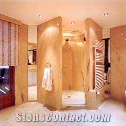 Rosa Portogallo Marble Bath Design