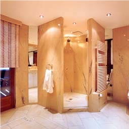 Rosa Portogallo Marble Bath Design