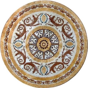 Travertine Waterjet Medallion