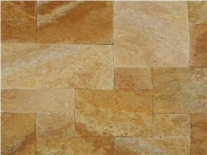 Lemon Flower Yellow Travertine Pattern Set