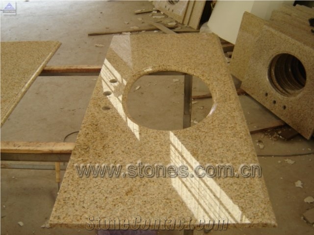 Yellow Granite Vanities Countertop