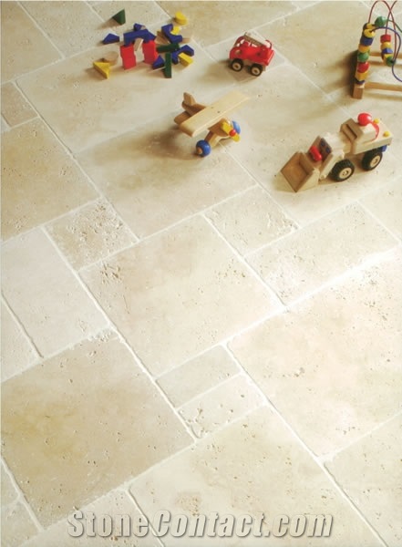 Light Classic Travertine Tumbled Unfilled