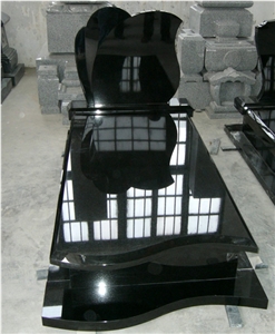 Black Granite Tombstone and Monument