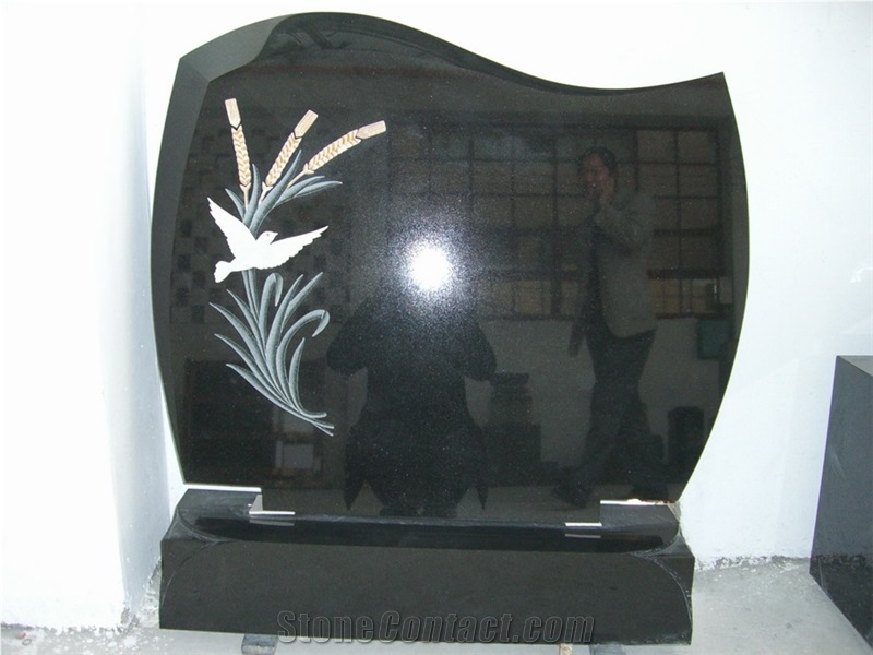 China Black Granite Tombstone and Monument
