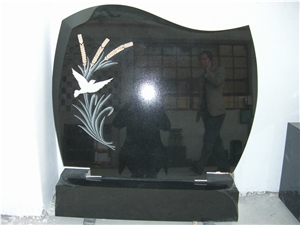 China Black Granite Tombstone and Monument