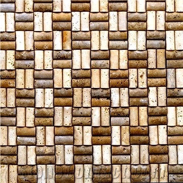 Beige Mesh Travertine MTC-04