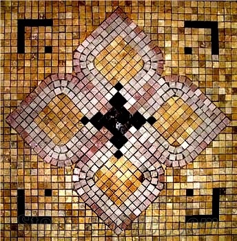 Travertine Mosaic Medallion Md-313