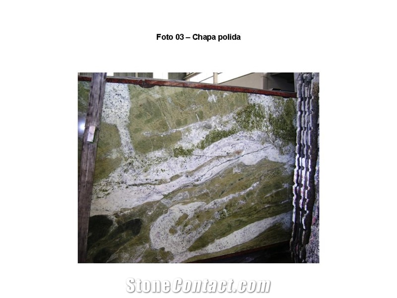 Green Itatuba Polished Plate