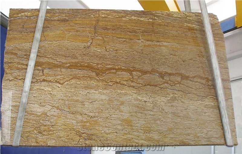 Marron Alhambra Travertine Slab, Iran Brown Travertine