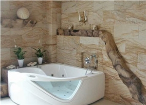 FlexSandStein Sandstone Veneer Bath Design