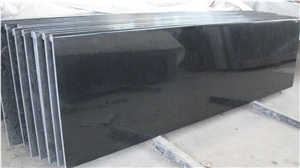 Absolute Black Granite Countertops, Peninsula