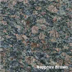 Sapphire Brown Granite Slabs & Tiles, India Brown Granite
