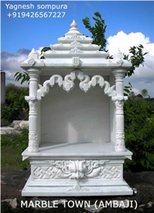 White Marble Home Temple