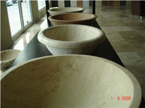 Beige Travertine Sinks,Wash Basins