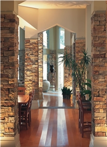 Drystack Ledgestone, Brown Sandstone Cultured Stone