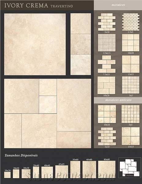 Ivory Crema Travertino