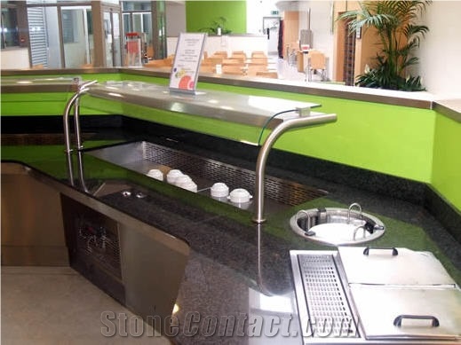 Catering Counters, Black Granite Kitchen Countertops