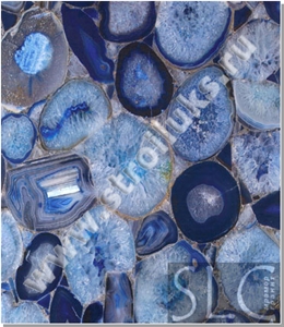 Semiprecious Stone Blue Agate
