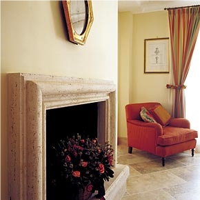 Fireplace Frame-Travertino Chiaro Fireplace Frame-Travertino Chiaro