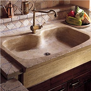Travertino Romano Chiaro Sink