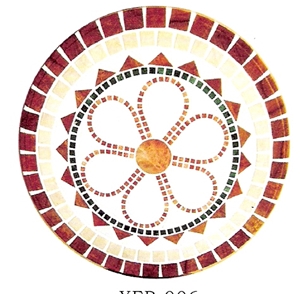 Travertine Mosaic Medallion Travertine Mosaic Medallion