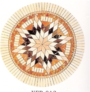 Travertine Mosaic Medallion
