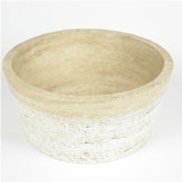 Milano Bowl Shown in Classic Travertine