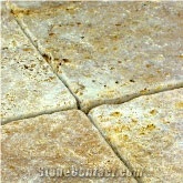 Yellow Tumbled Travertine Mosaics