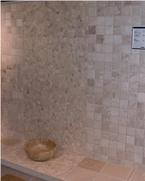 Botticino Classico Marble Mosaic Wall