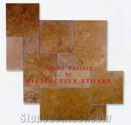 Noce Travertine Pattern Slabs & Tiles, Turkey Brown Travertine