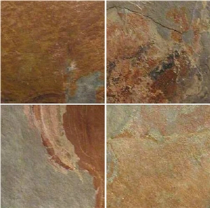 Leaf Gold Slate Slabs & Tiles
