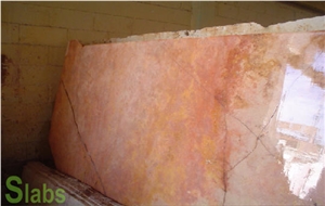 Travertine Peach Slabs, Mexico Pink Travertine