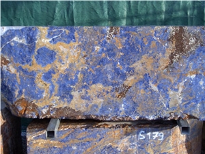 Bolivian Blue Sodalite Granite Blocks Bolivian Blue Sodalite Granite Blocks