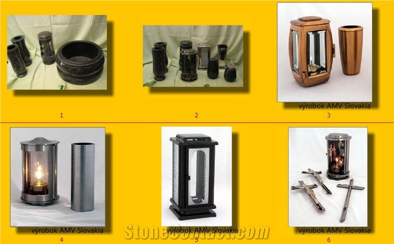 Urn, Vase, Tombstone Accessories