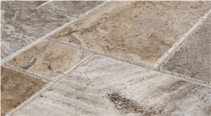 Silver Travertine Pattern Slabs & Tiles, Turkey Grey Travertine Silver Travertine Pattern Slabs & Tiles, Turkey Grey Travertine