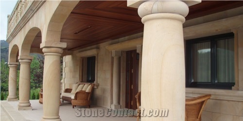 Yellow Sandstone Coping Columns