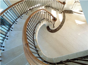White Quartz Stone Stairs