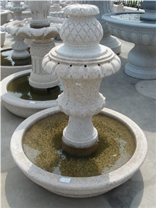 Beige Sandstone Fountain
