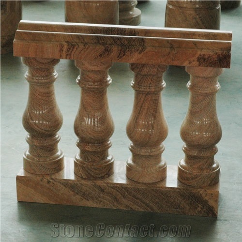 Multicoulor Granite Balusters&Railings, Juparana Africa Granite Balusters