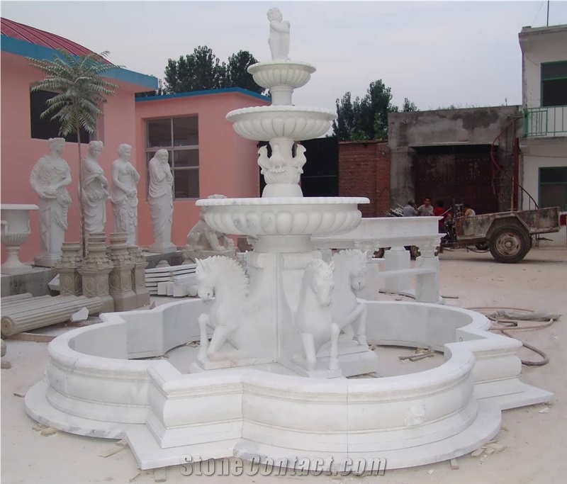 White Marble Fountain