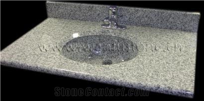 White Granie Vanity Top VT-025, White Granite Vanity Top