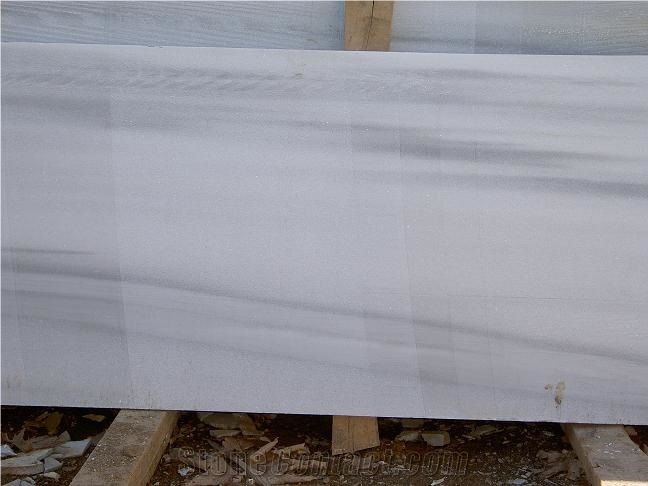 Marmara Semi White Marble Slab, Turkey Grey Marble