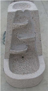 Granite Fountain - A83, White Granite Fountain Granite Fountain - A83, White Granite Fountain
